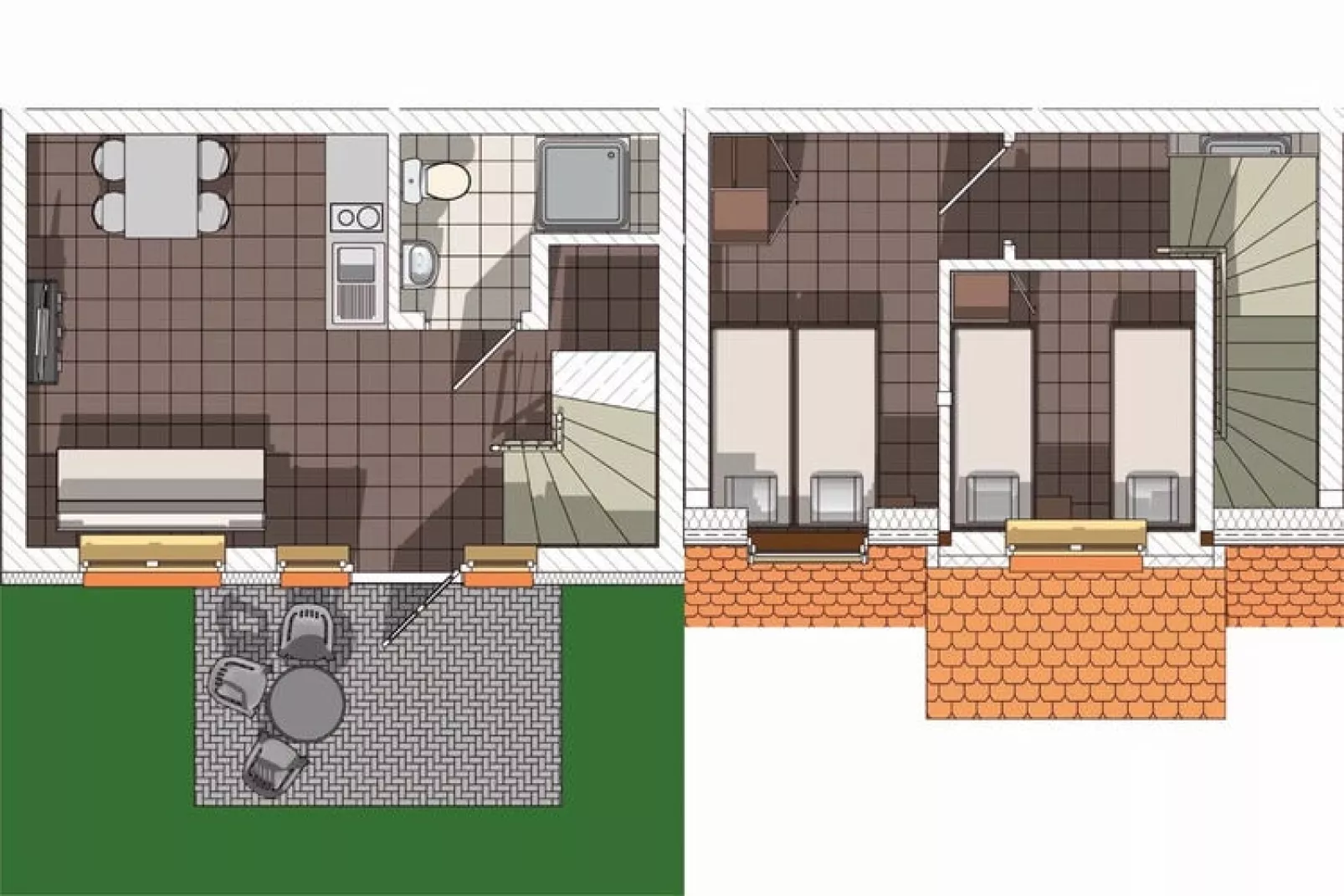 Apartamenty wakacyjne dla 4 osób Rewal-Grundriss