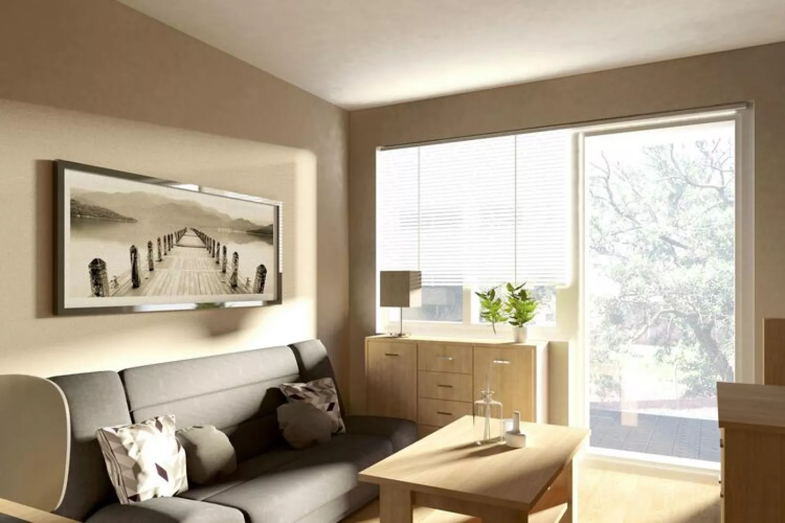 Apartamenty 4-osobowe Niechorze-Living room