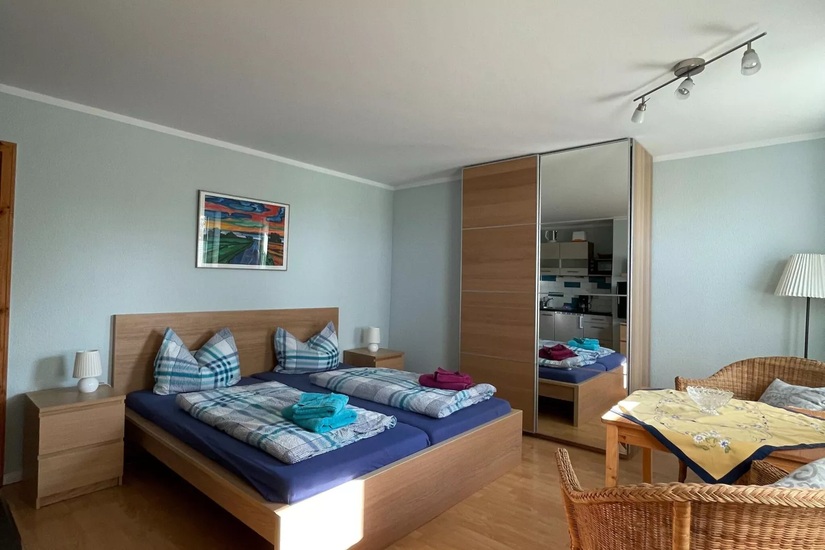 Ferienwohnung mit Leuchtturmblick-Bedroom