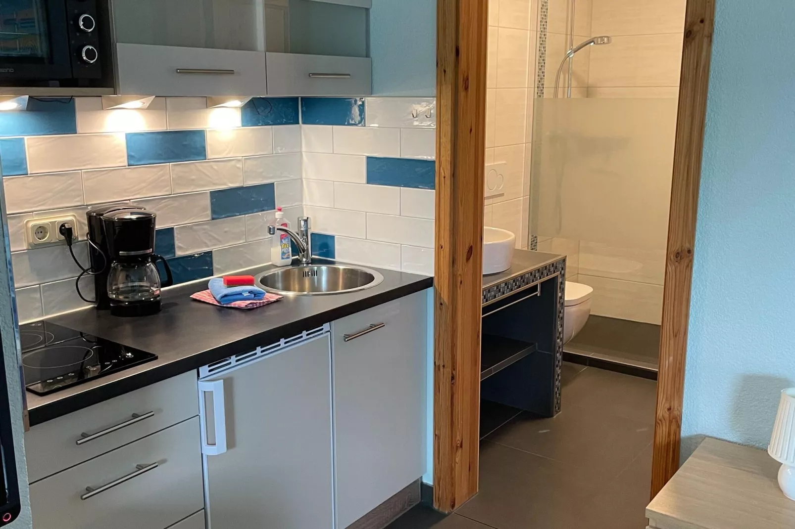 Ferienwohnung mit Leuchtturmblick-Kitchen