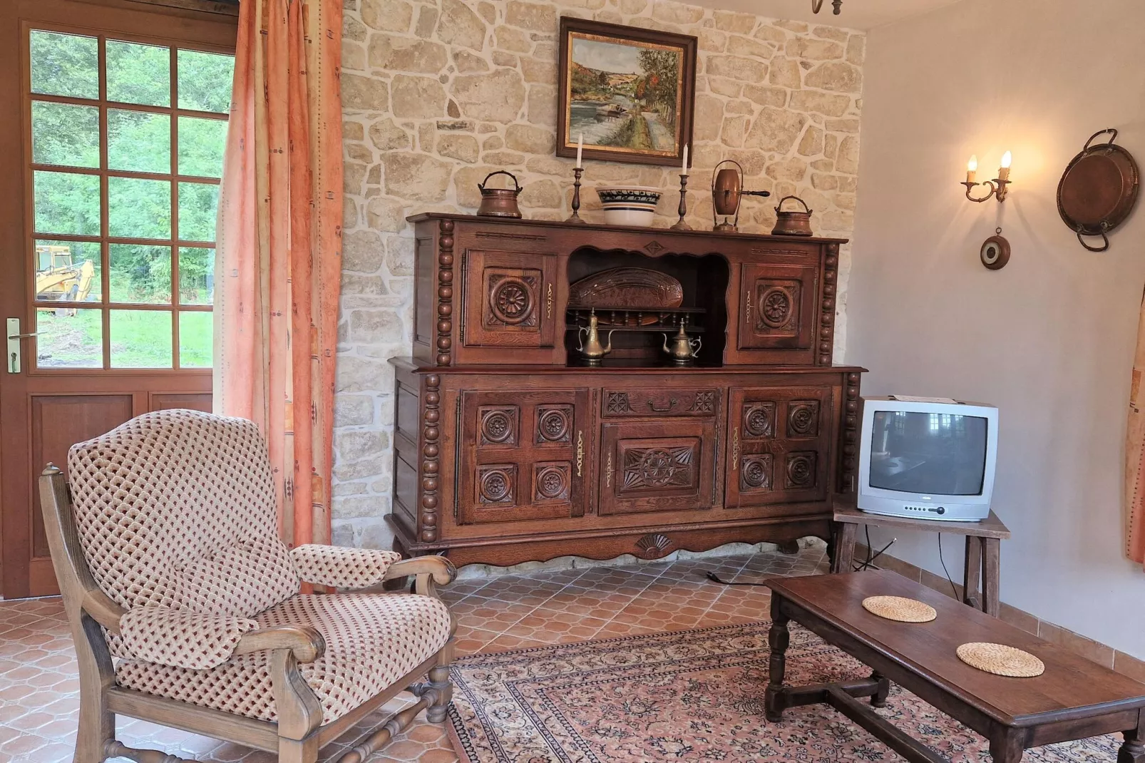 Semi-detached house Bénodet Ty Kaout-Living room