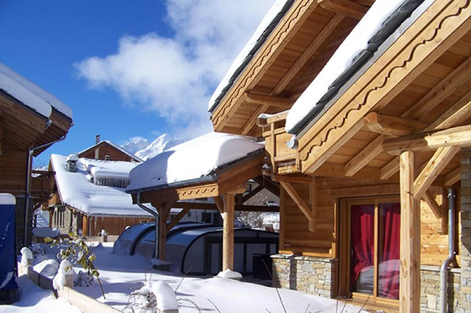 Chalet Le Loup Lodge-Garden winter