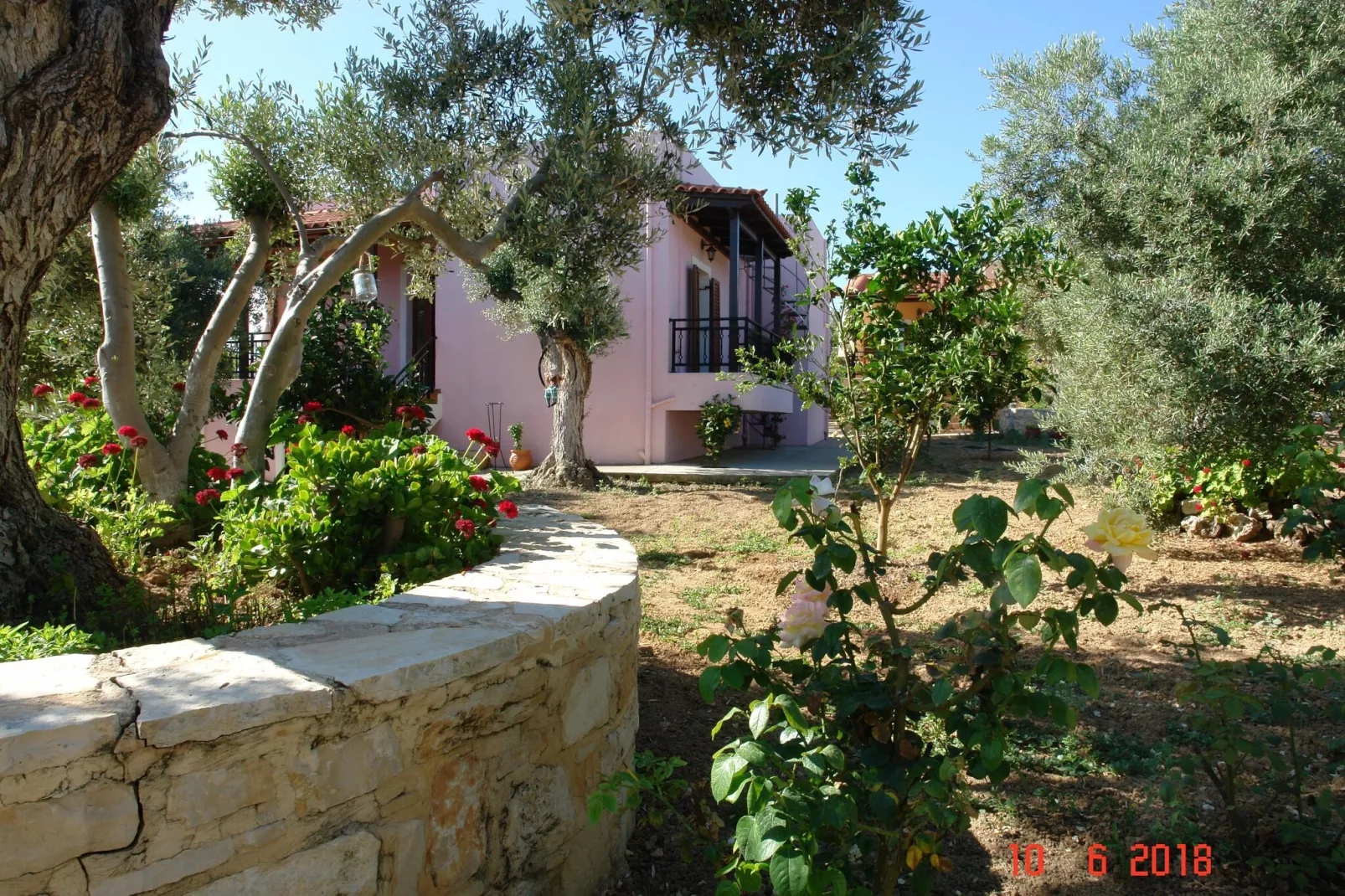 Villa Athina-Gardens summer