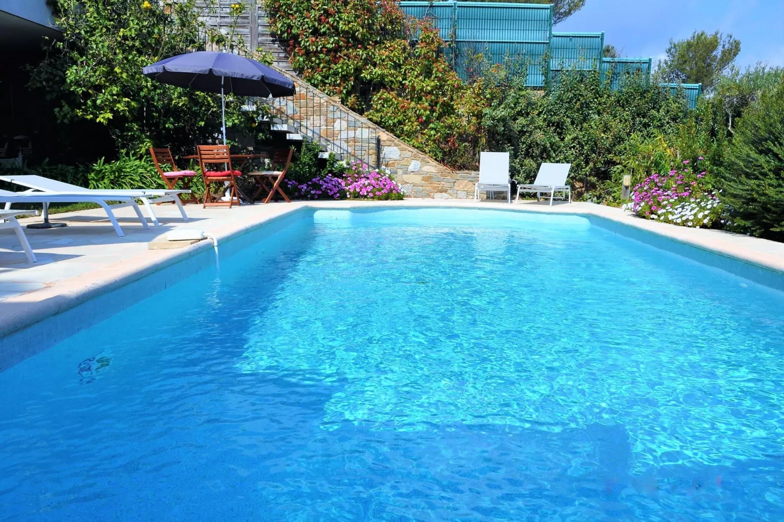 Villa avec piscine vue mer et proche plage à Bormes les Mimosas-Pool