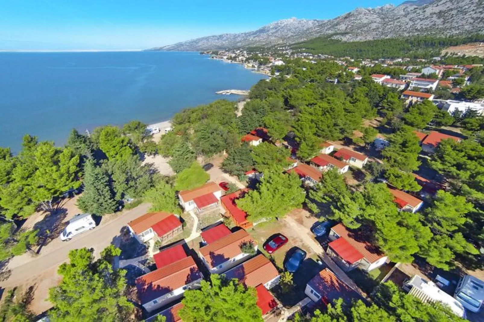 Caravanpark Paklenica in Starigrad Paklenica - Mobile home Dalmacija 30 qm for 6 pers-Water view