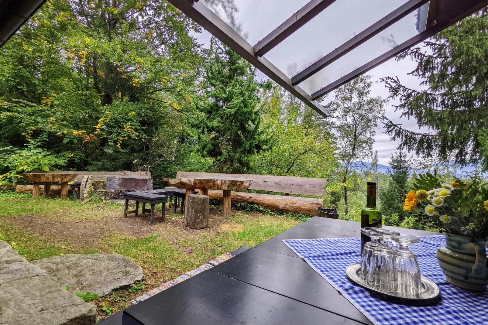 Jagdhaus Ebenhof-Gärten Sommer