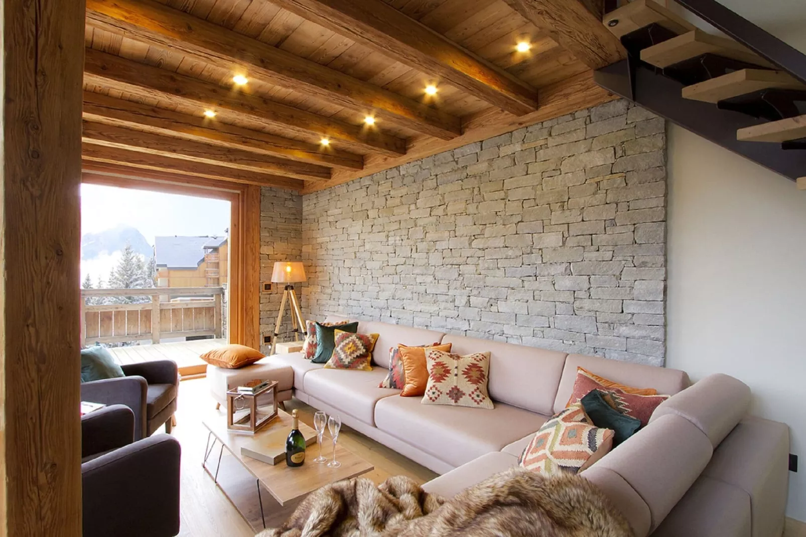 Chalet Le Chambertin Lodge-Wohnzimmer