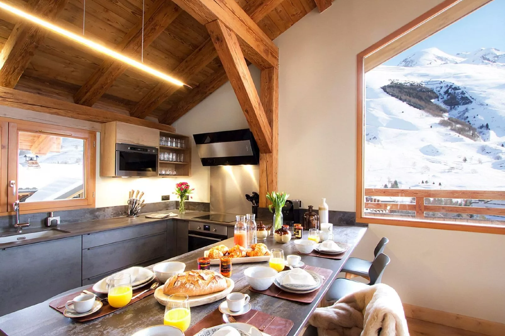 Chalet Le Chambertin Lodge-Küche
