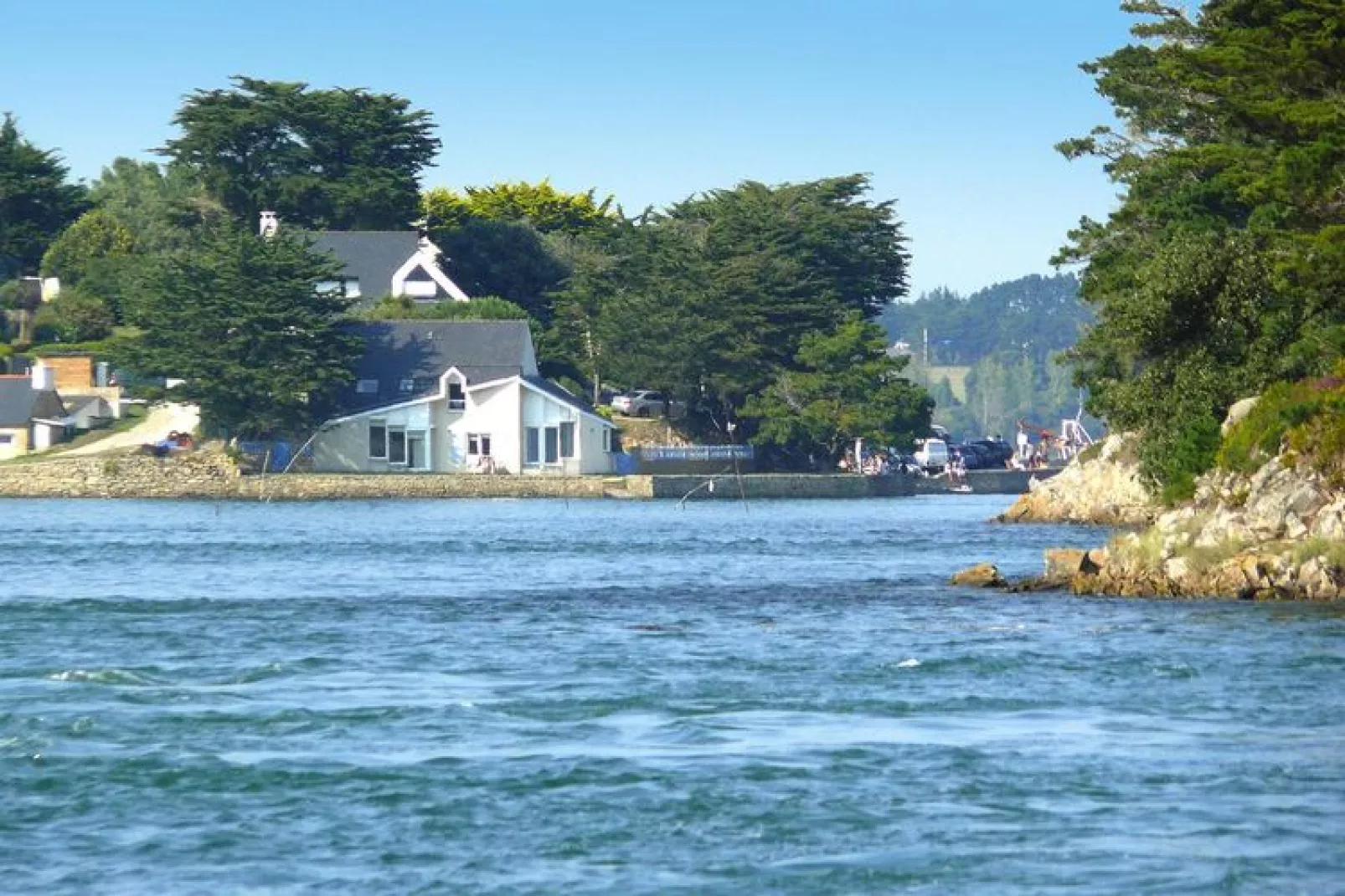 Holiday home sea front with amazing view Larmor-Baden-Exterior summer