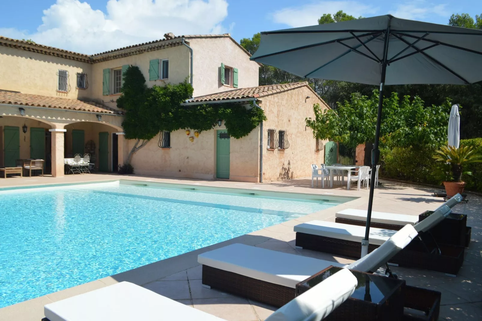 Villa au grand blue-Schwimmbad