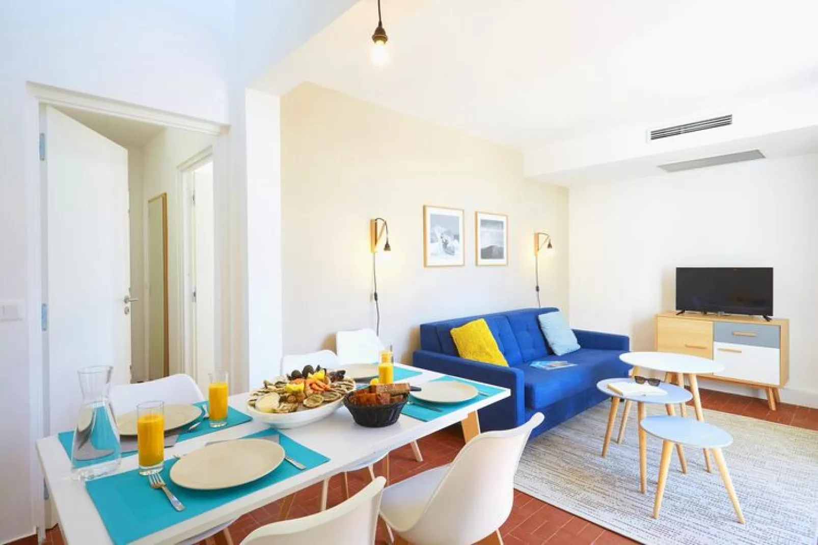 Residence Les Carrats - Leucate // Maison T2/4 Terr/balcon-Living room