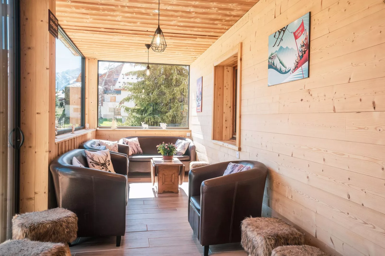 Chalet Le Sabot de Venus-Wohnzimmer