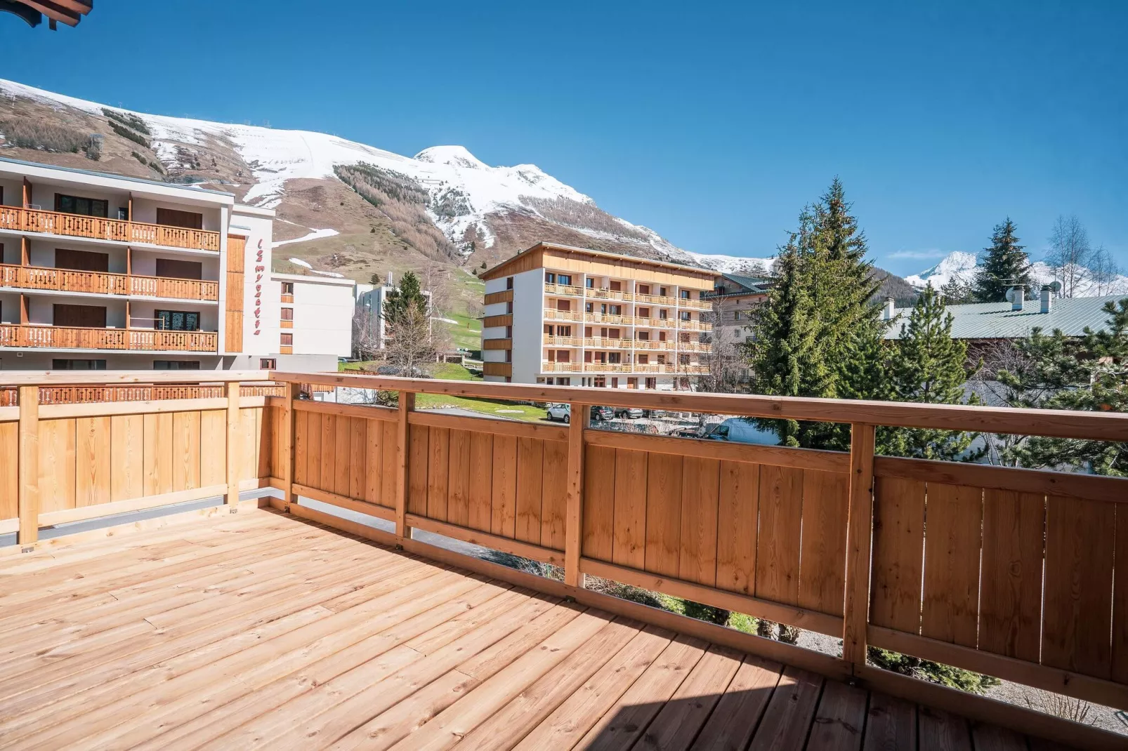 Chalet Le Sabot de Venus-Terrassenbalkon