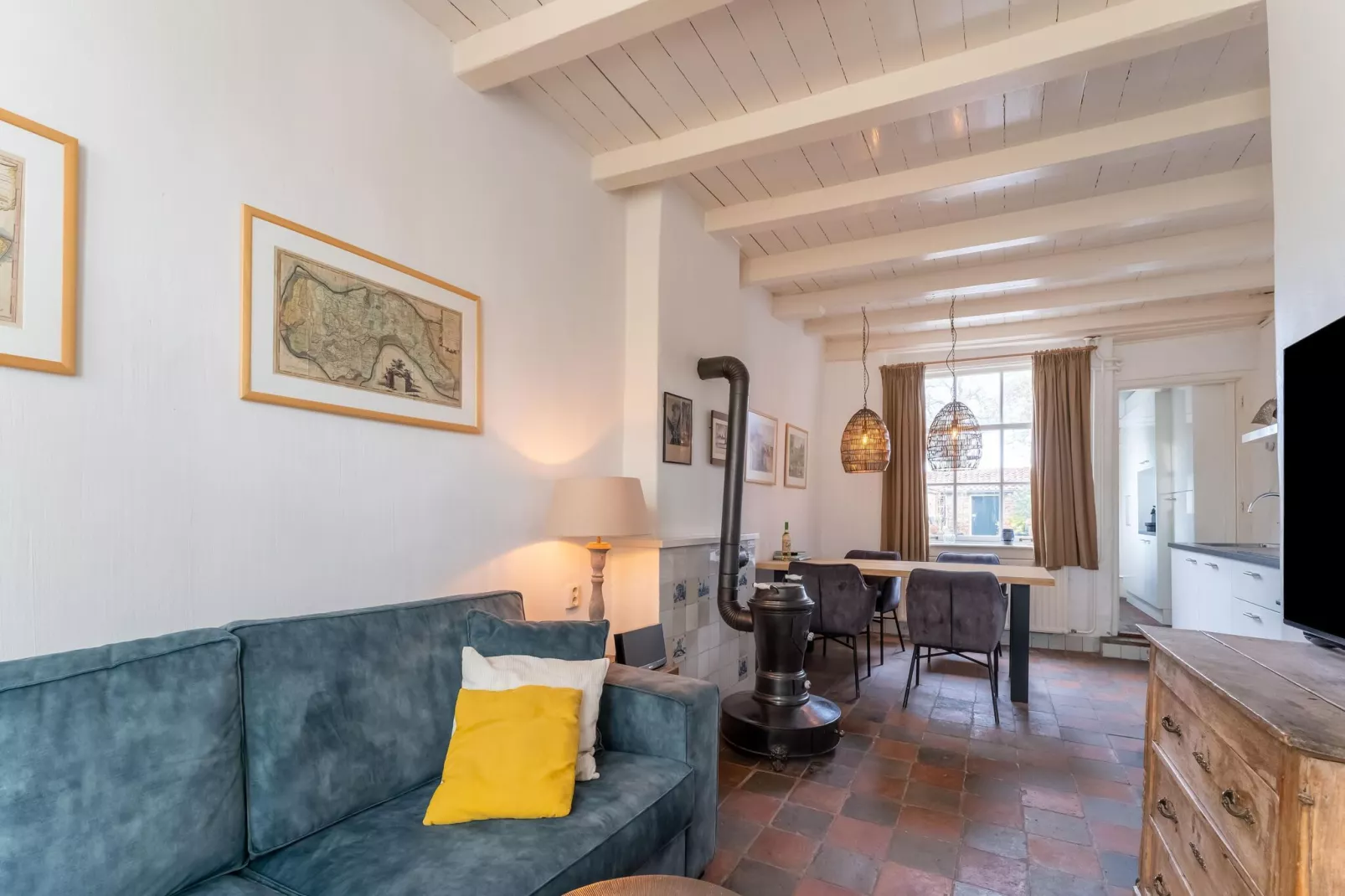 Vissershuisje Veere-Living room