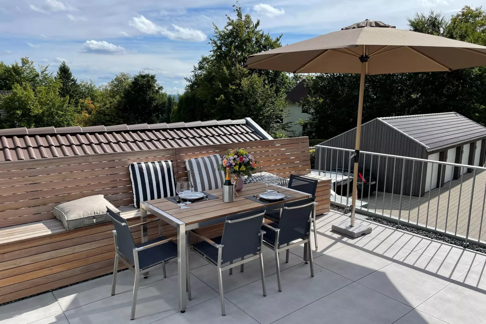 FeWo in Monschau Zimmermanns 1 in Monschau-Mützenich-Balcon-terrasse