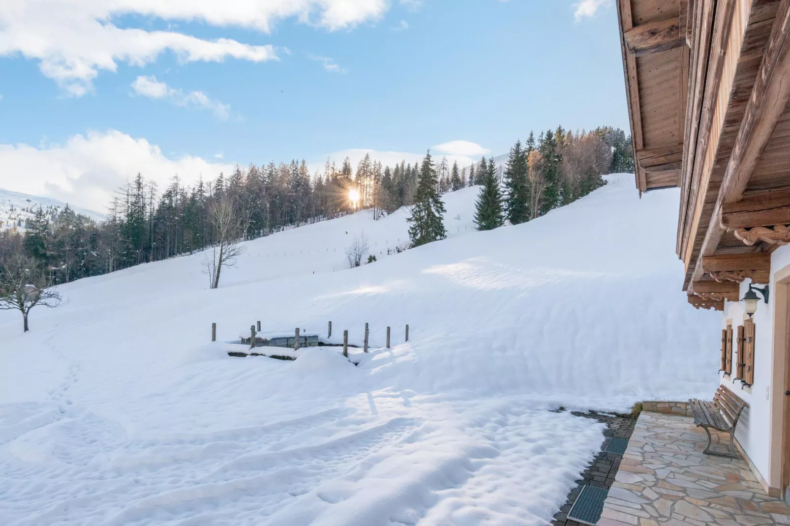 Bauernhaus Hochfilzen-Garden winter