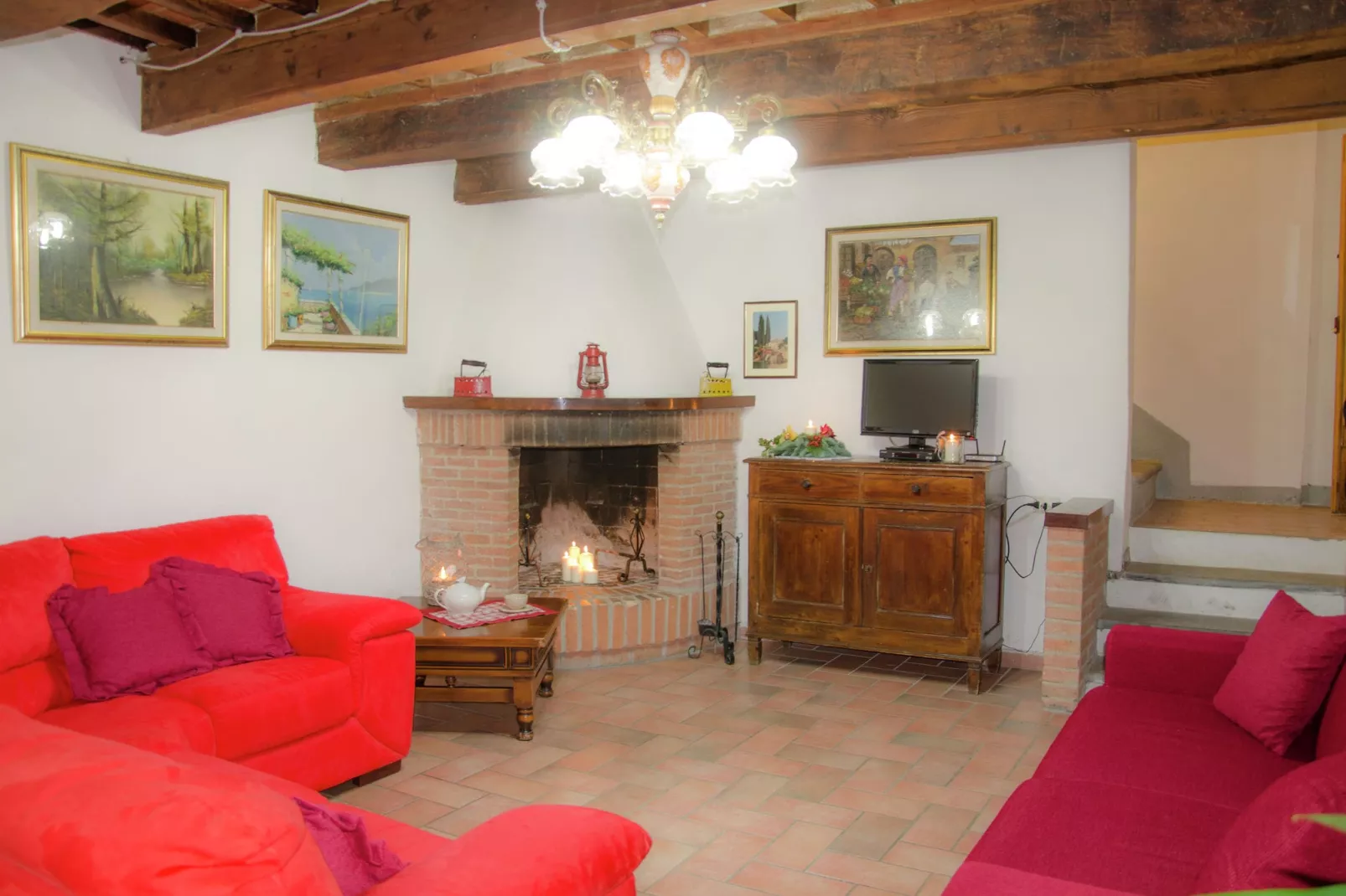 Casa Vacanze Podere Settefrati - Montaione-Living room