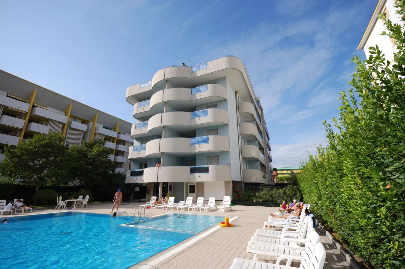 Residence Eurostar, Bibione Spiaggia-B für 5 Pers.-Pool