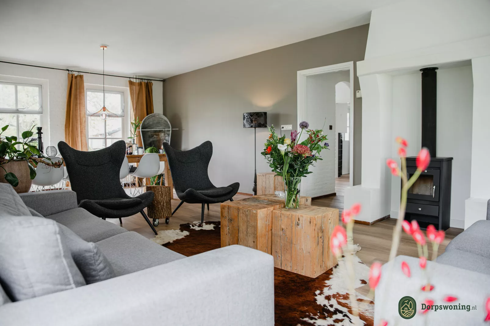 Dorpswoning De Plek-Living room