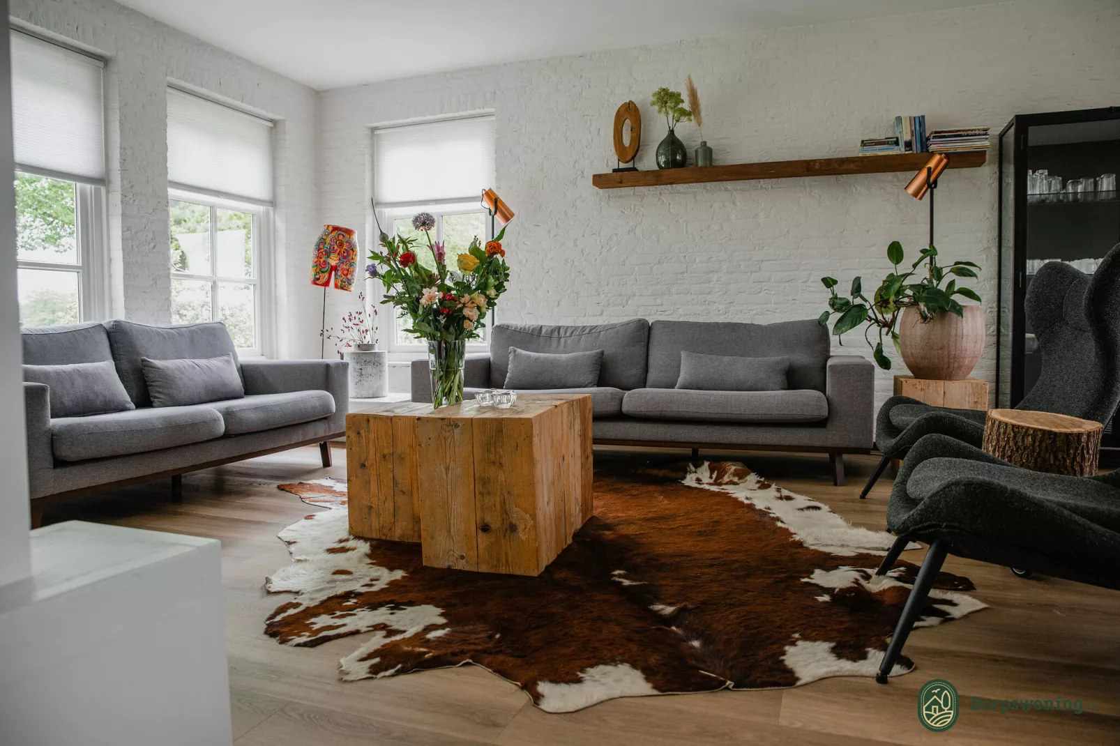 Dorpswoning De Plek-Living room