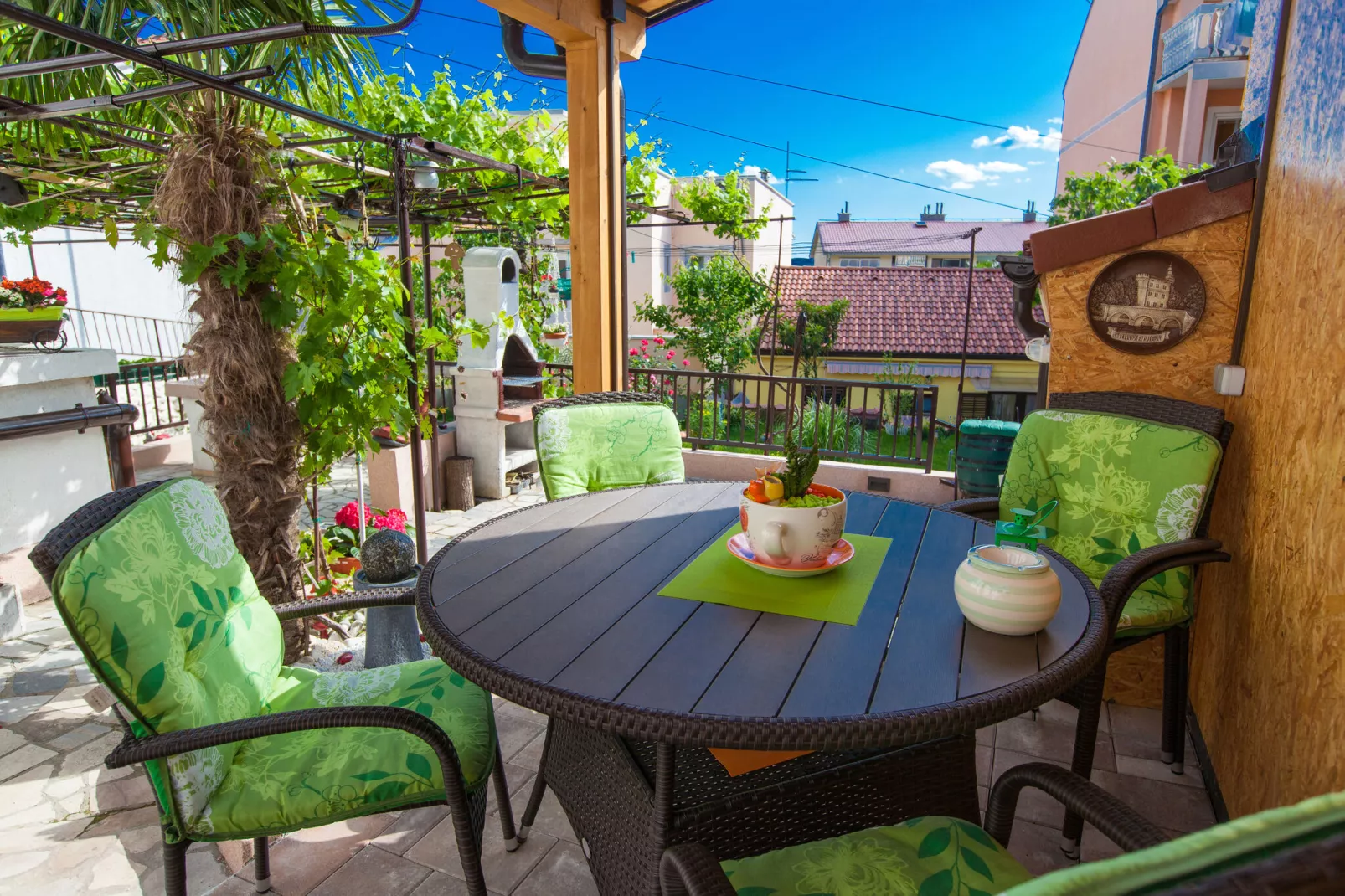 Holiday Home Borna-Terrace balcony