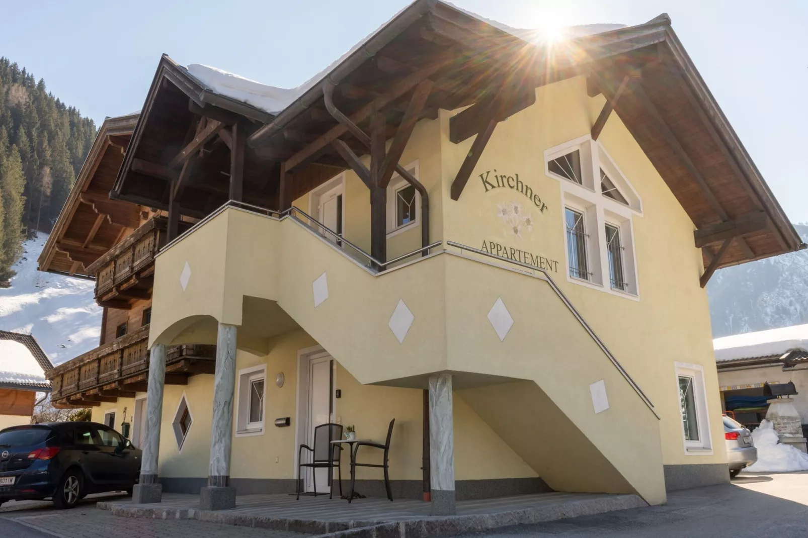 Ferienwohnung Paulei Fam Kirchner-Exterior winter