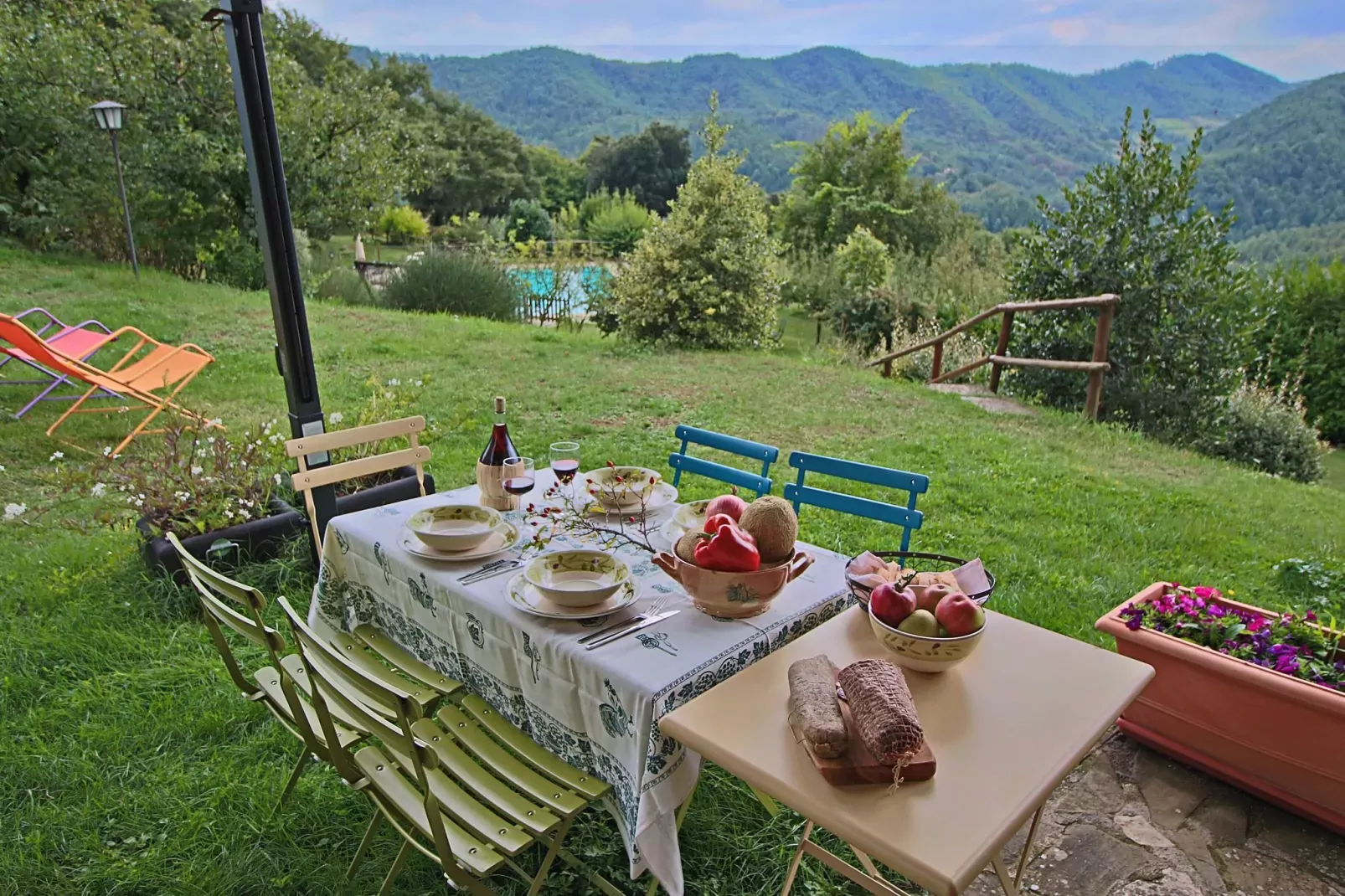 Nicchio di Rosa- Cerro Vecchio-Terrace balcony