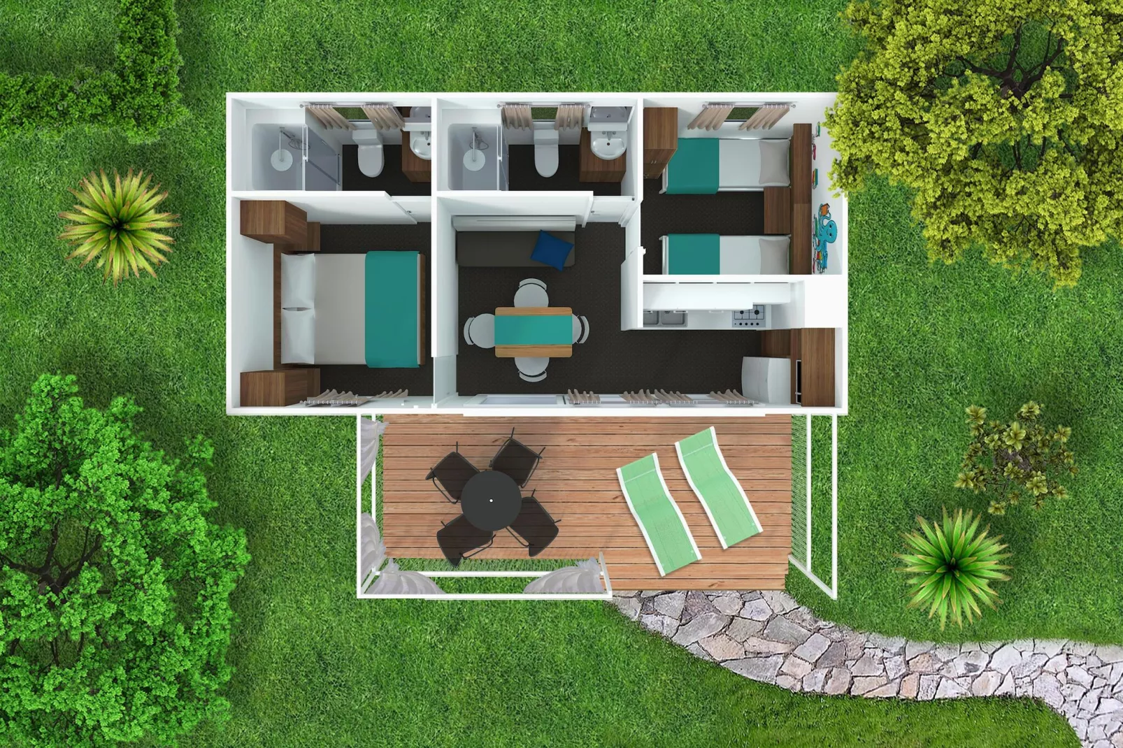 Aminess Maravea Camping Resort Novigrad - Mirami HH Premium-Floor plan