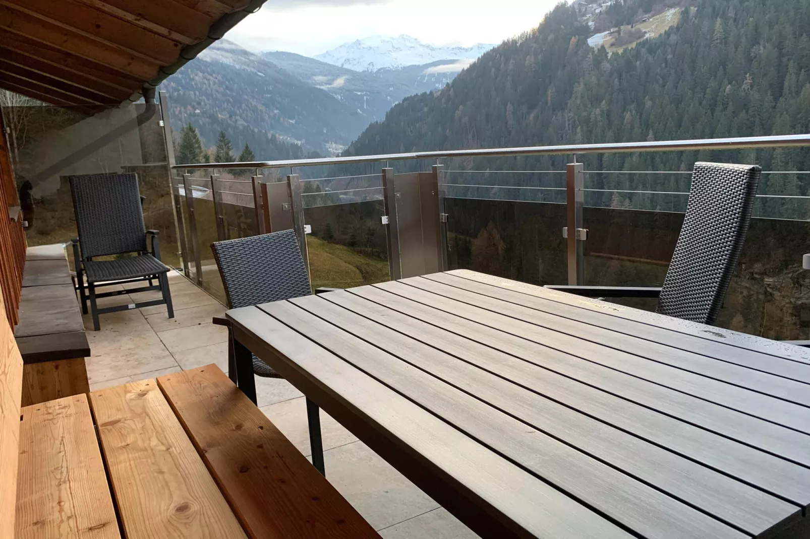 Bergappartements Schernthaner Tobadill-Terrace balcony