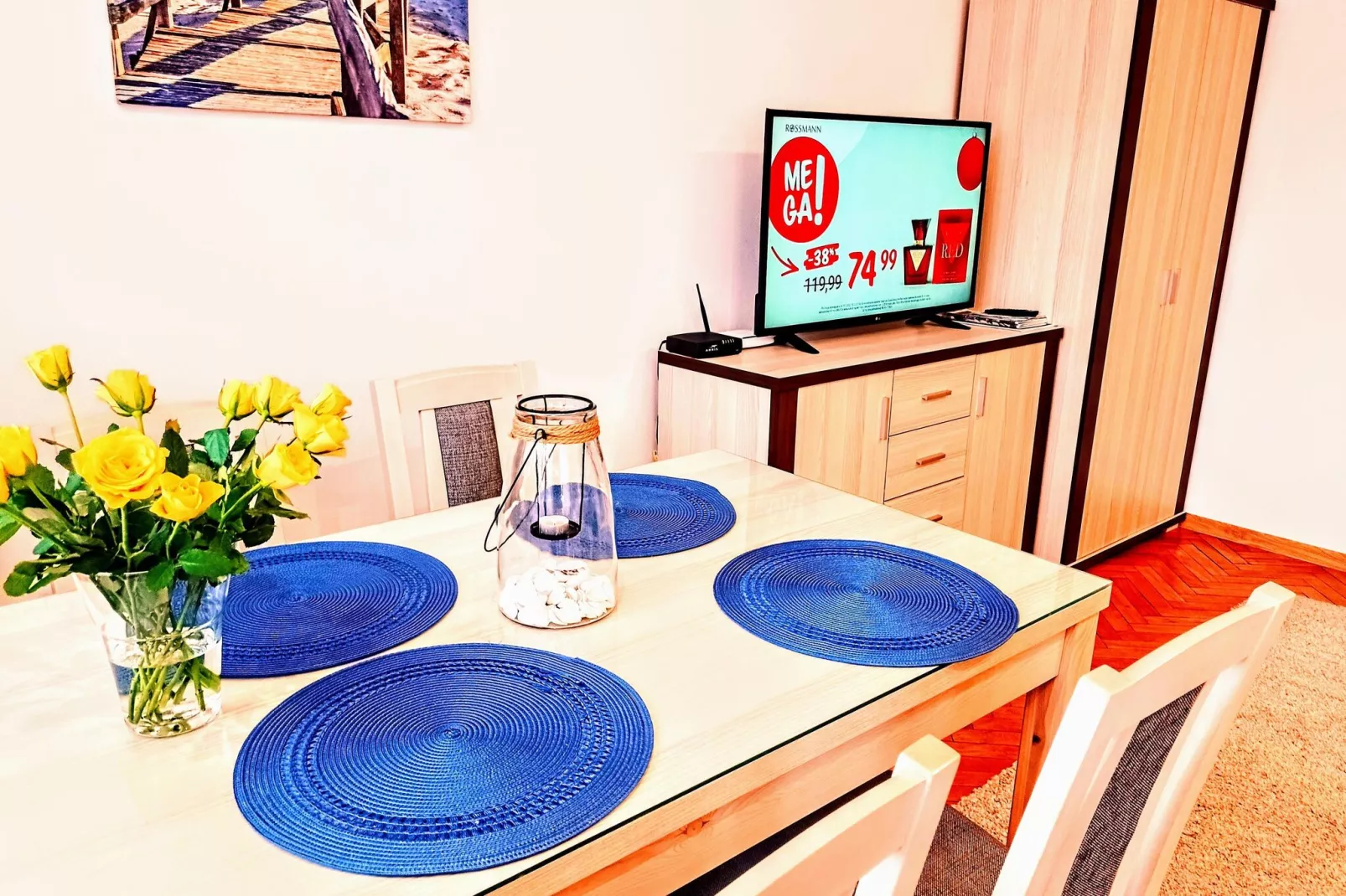 Holiday flat in the centre of Swinoujscie 50 qm SIE-Wohnzimmer