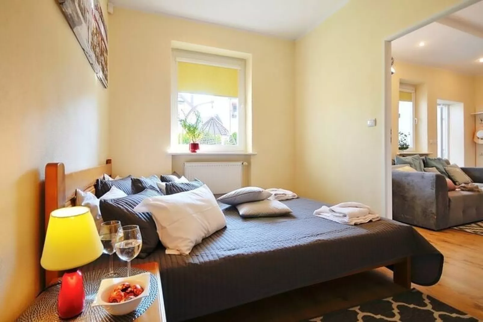 Apartament nr 1 40 qm parter Ustronie Morskie-Bedroom