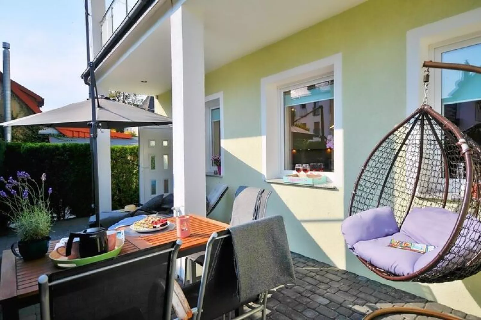 Apartament nr 1 40 qm parter Ustronie Morskie-Terrace balcony