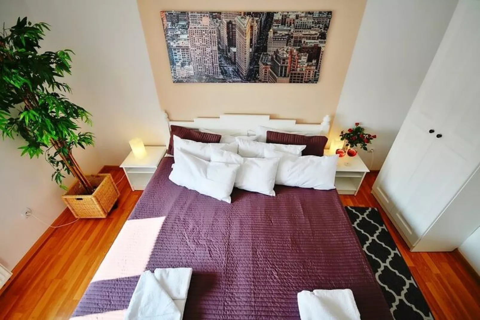 Apartament nr 6 65 qmUstronie Morskie-Schlafzimmer