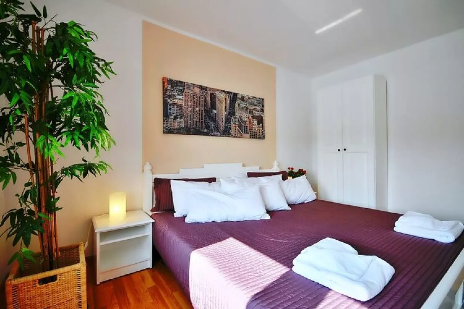 Apartament nr 6 65 qmUstronie Morskie-Schlafzimmer