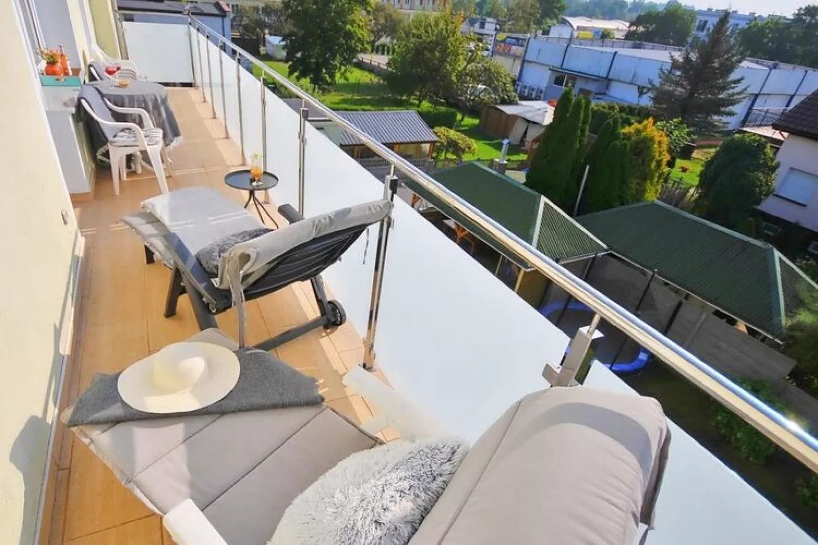 Apartament nr 6 65 qmUstronie Morskie-Terrassenbalkon