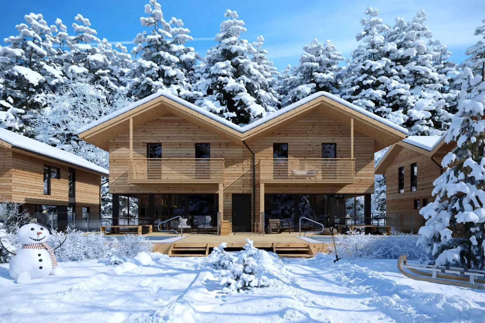 Kreischberg Pool Villen 2b-Exterior winter