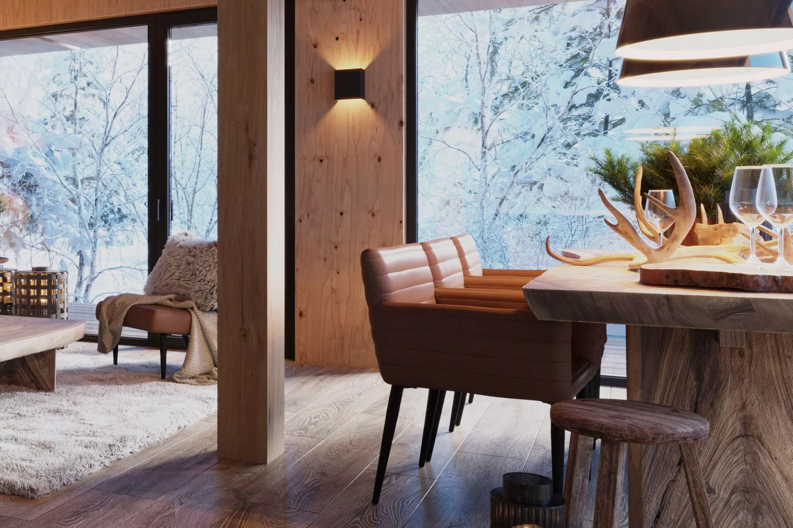 Kreischberg Pool Villen 2b-Living room