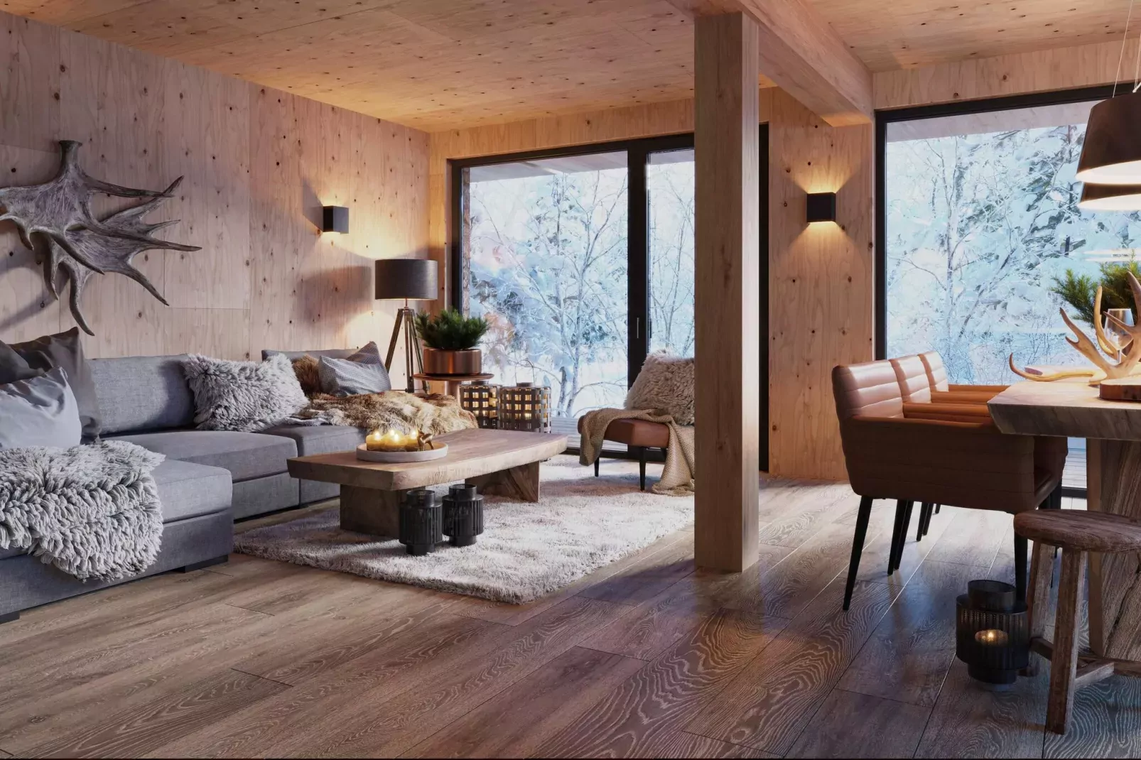 Kreischberg Pool Villen 2b-Living room