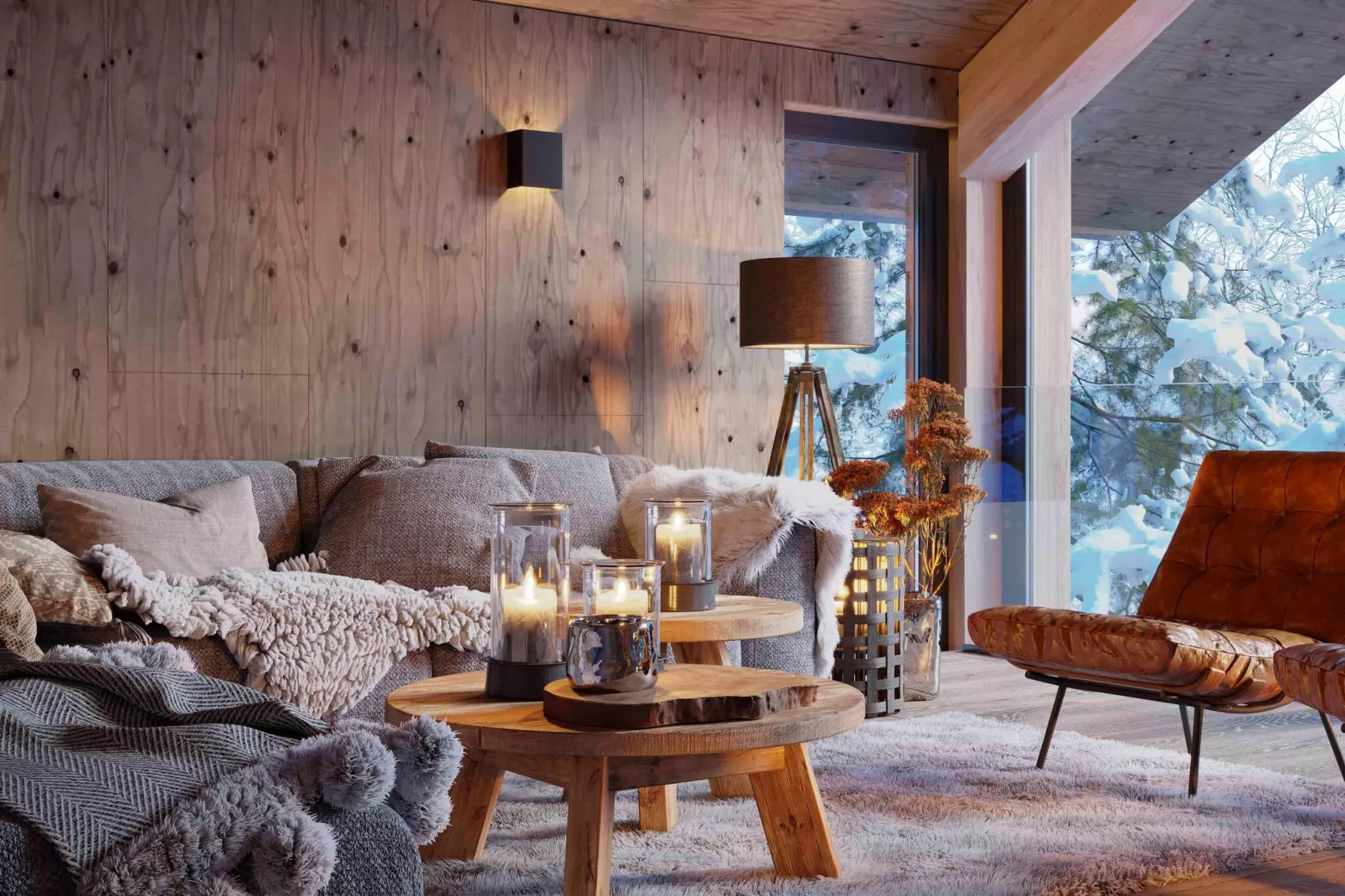 Kreischberg Pool Villen 2b-Living room