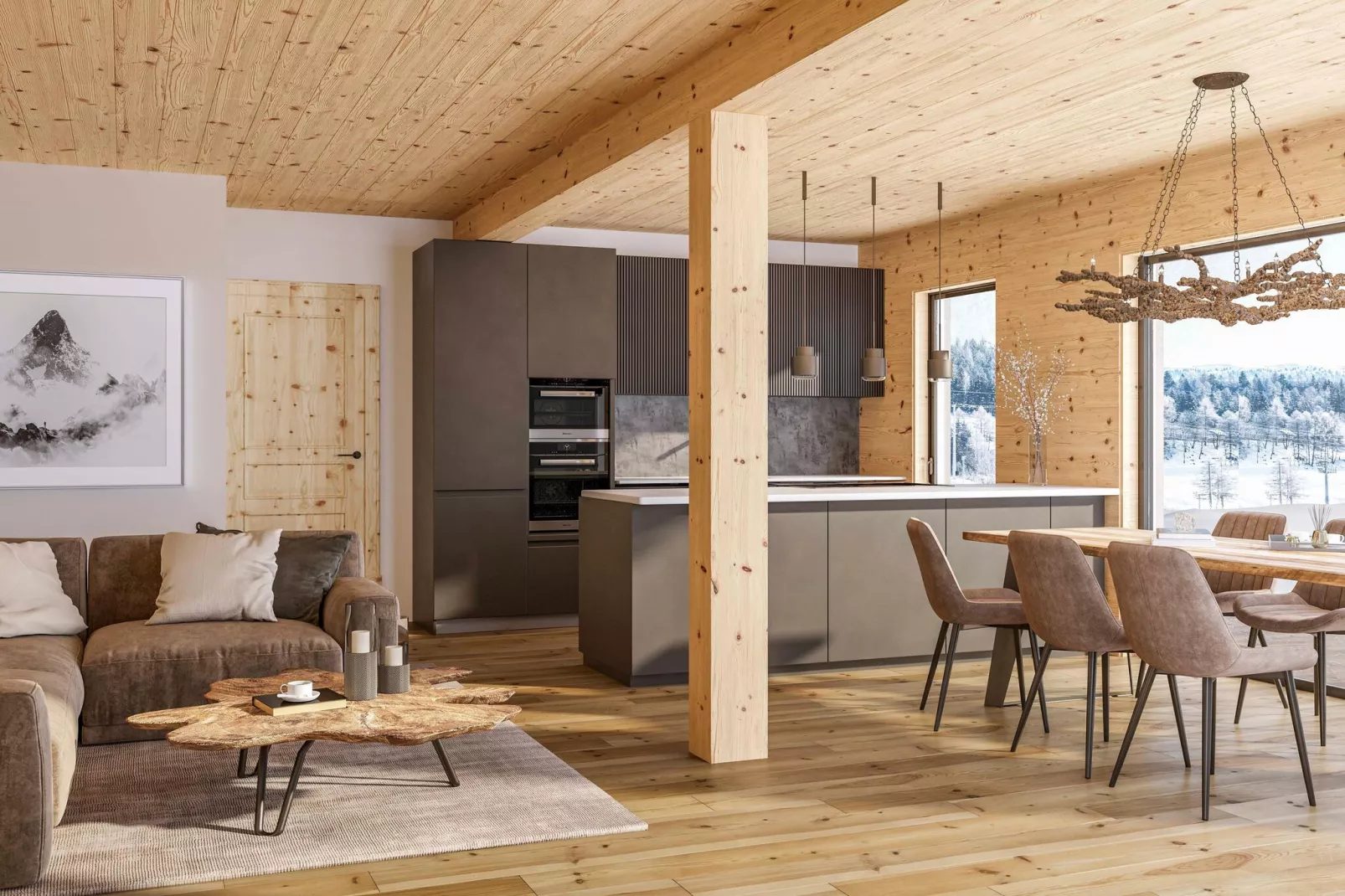 Kreischberg Pool Villen 2b-Kitchen