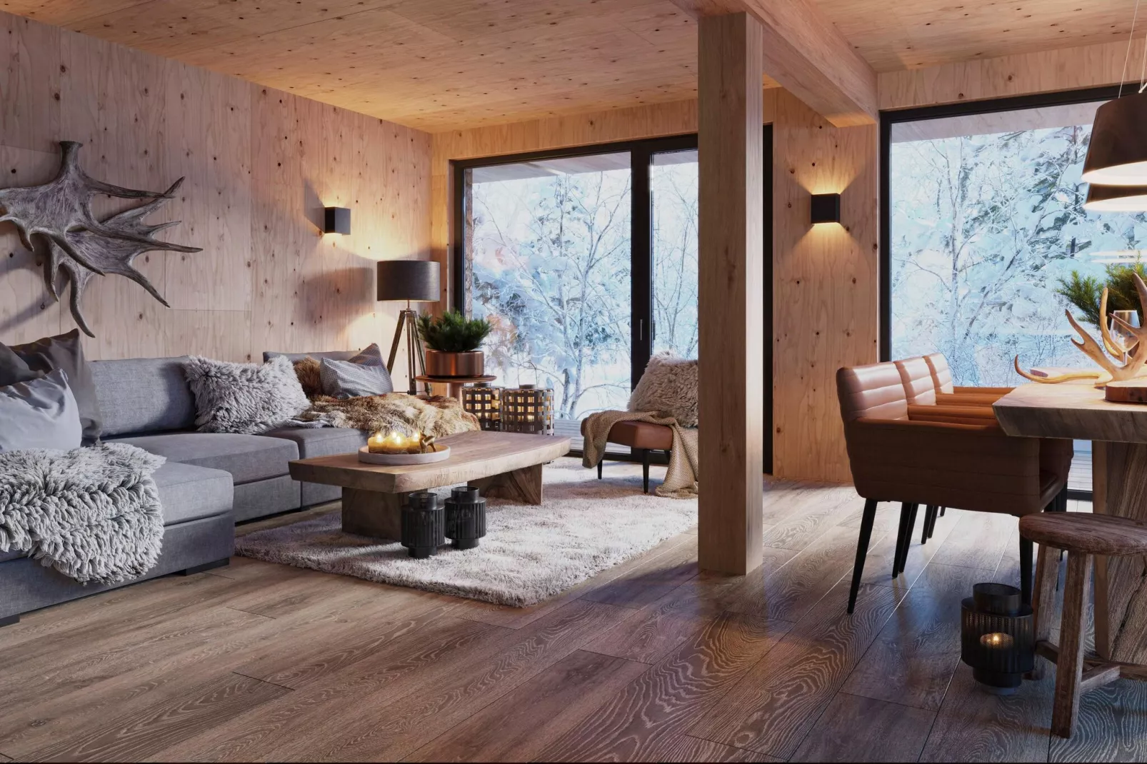 Kreischberg Pool Villen 5a-Living room