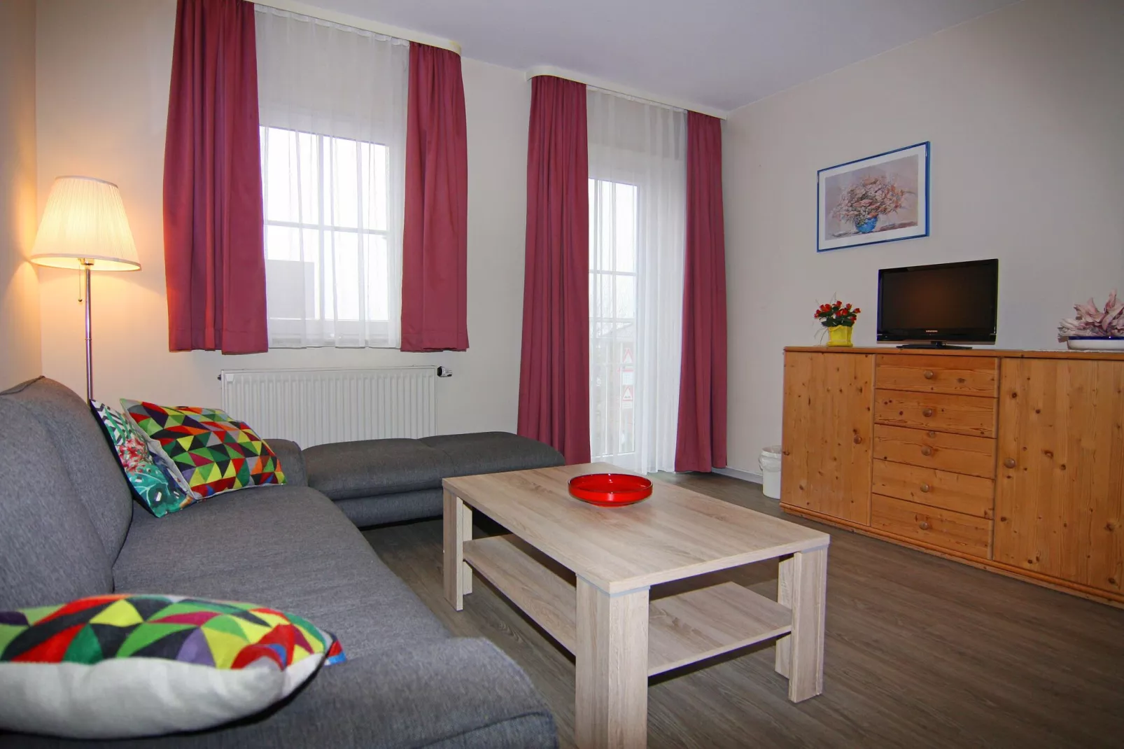 3-Raum-App 65 qm Typ A 6 1 OG-Living room
