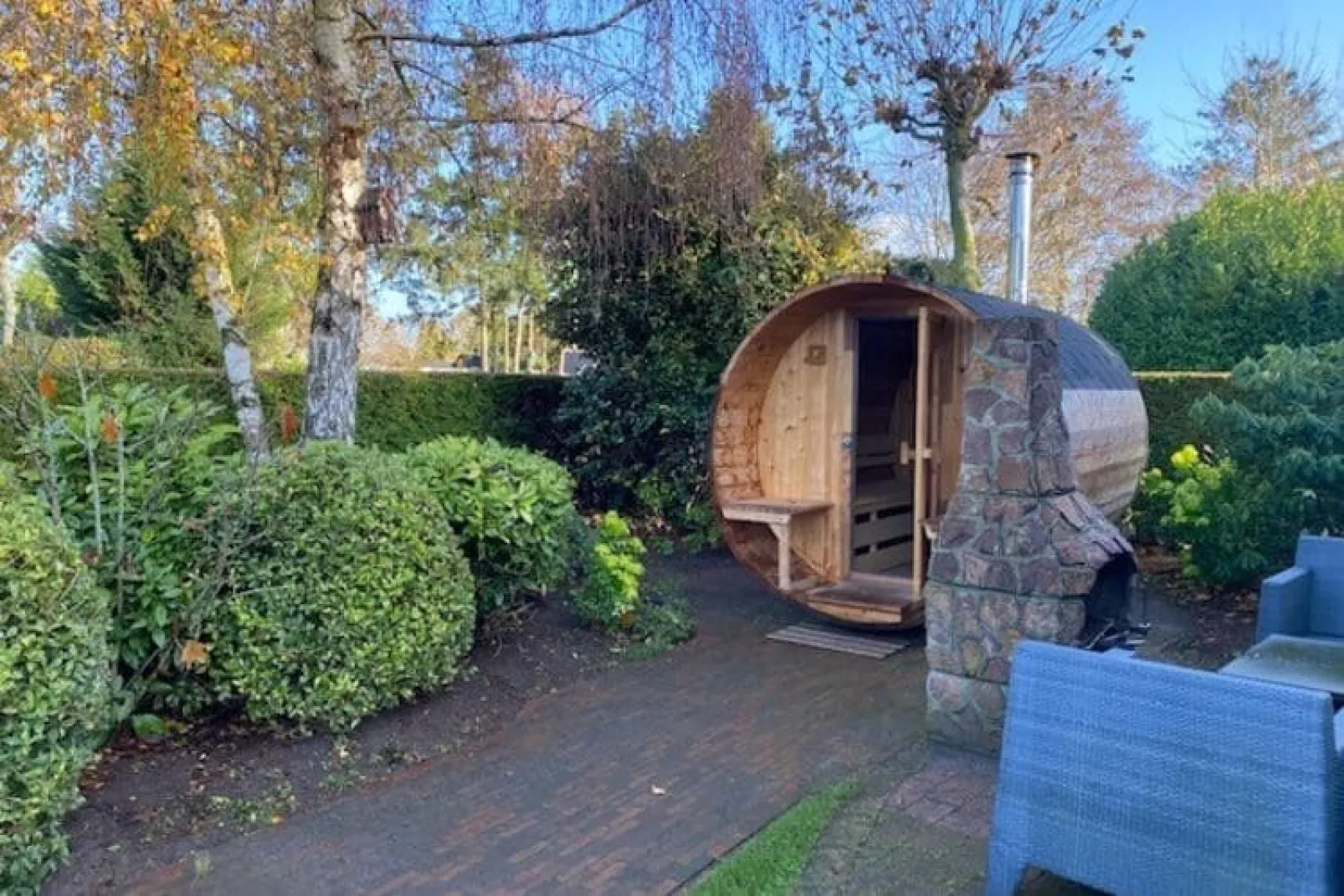 Chalet Kieftveen Voorthuizen 6 pax-Garden winter