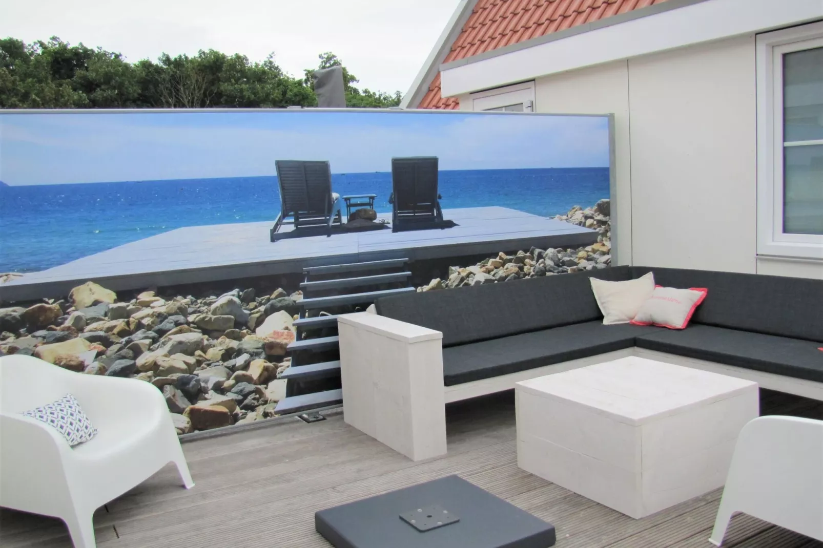 Appartement Kaapduinseweg 13 Dishoek 13D luxe 6p sauna-Terrasse / balcon