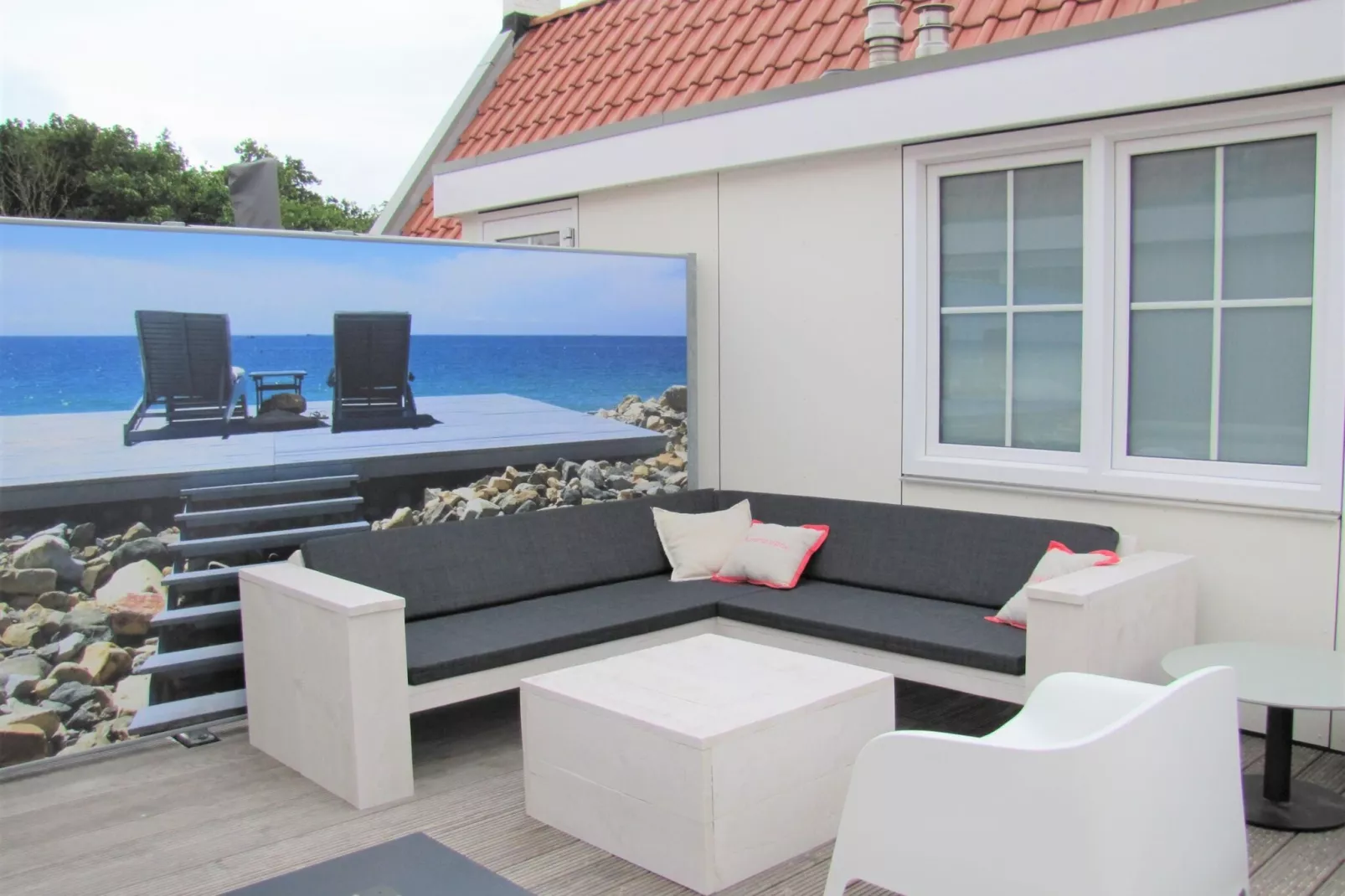 Appartement Kaapduinseweg 13 Dishoek 13D luxe 6p sauna-Terrasse / balcon