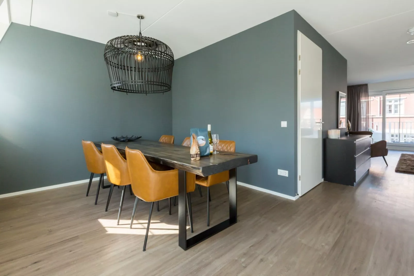 Appartement Kaapduinseweg 13 Dishoek 13D luxe 6p sauna-Salle à manger