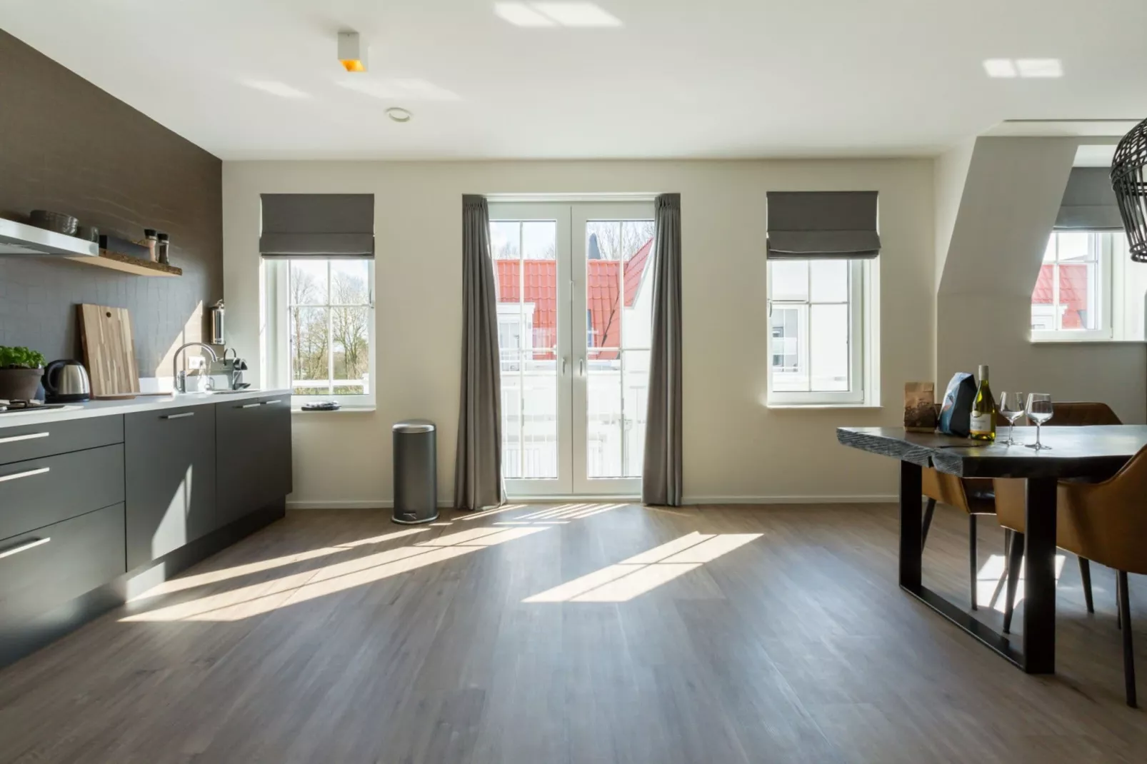 Appartement Kaapduinseweg 13 Dishoek 13D luxe 6p sauna-Cuisine