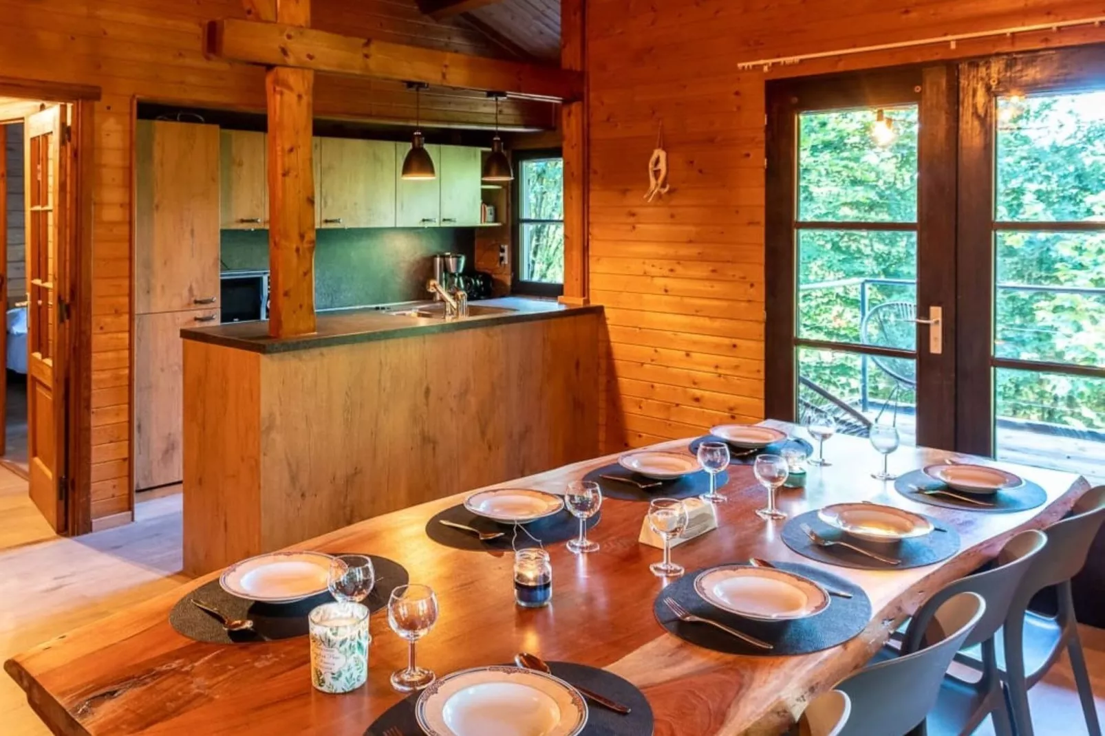 Blue Wood-Dining room