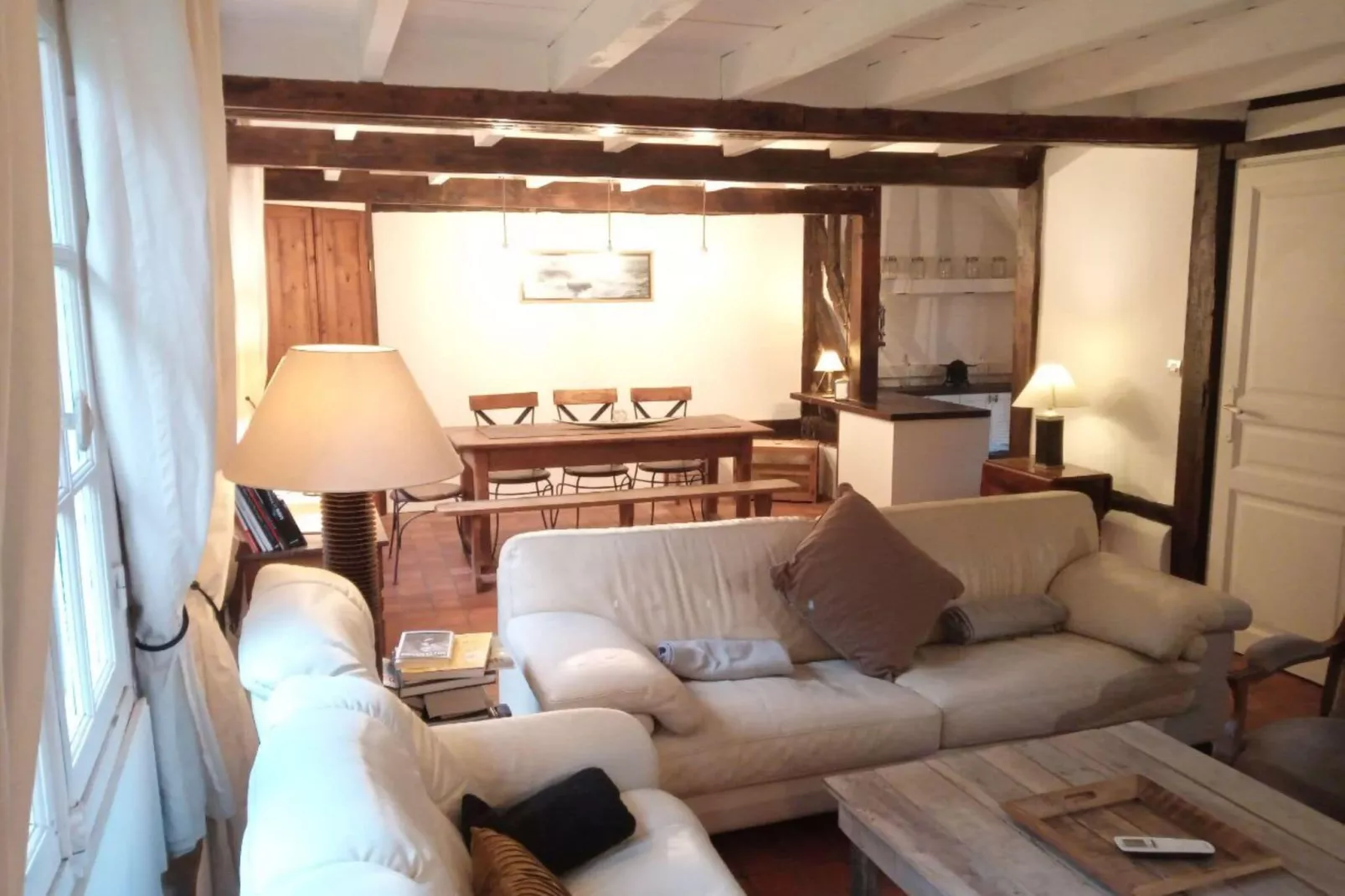 Property in Le Mesnil sur Blangy-Living room
