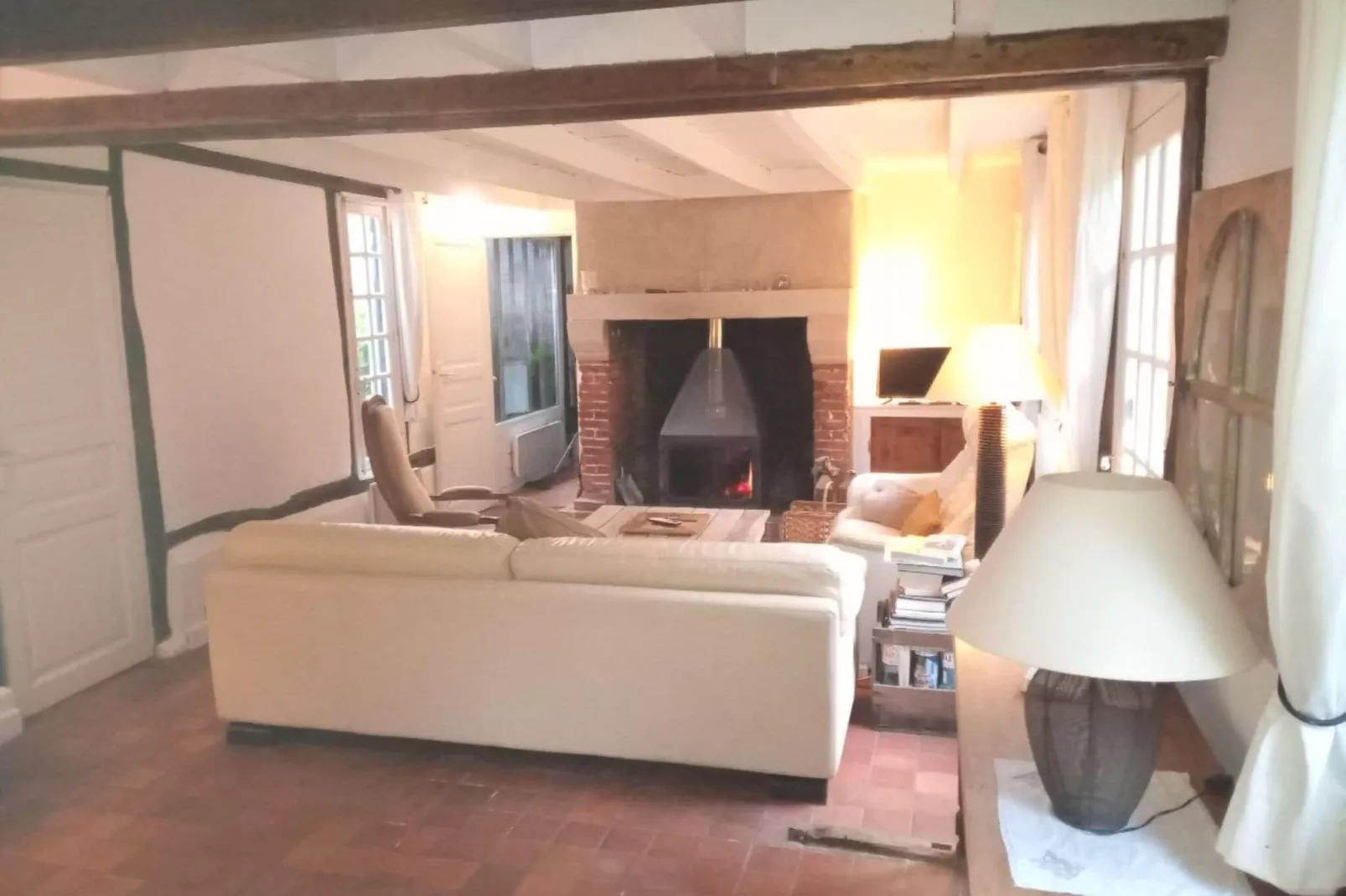 Property in Le Mesnil sur Blangy-Living room